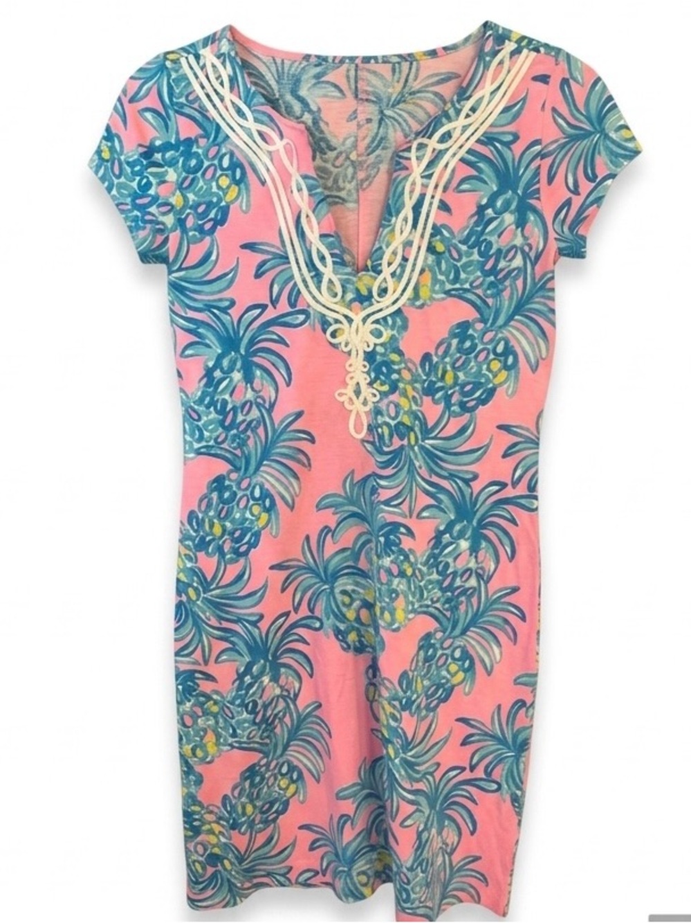 Lilly Pulitzer Brewster Dress XXS Pelican Pink Beat The Heat Pima Cotton Shift